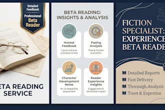 be your beta reader with detailed feedback