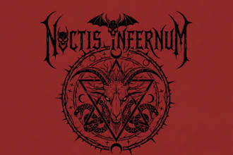 make an occult themed metal logo
