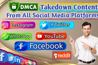 takedown remove harassing defamatory reddit, tiktok,ig,fb,google,onlyfans,x dmca