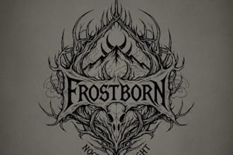 create an abstract extreme metal logo
