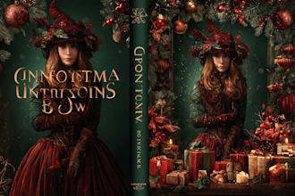 design attractive christmas book cover or ebook cover with