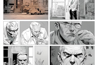 do comics book pages, storyboards, illustrations