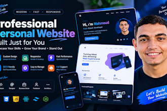 create professional portfolio website  for any profession