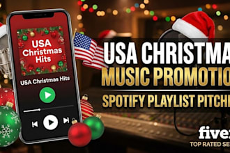 do USA christmas music promotion, spotify music promotion