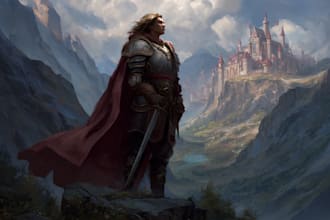 do fantasy concept landscape illustration
