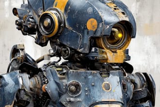 make custom robot mecha art