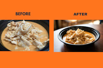 professionally edit and enhance your restaurant food photos