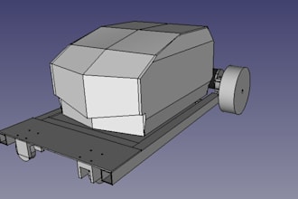 model your project in freecad