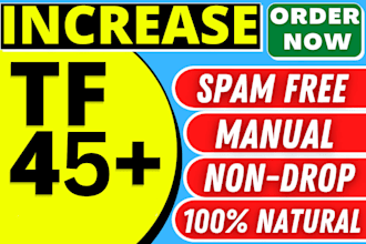 increase majestic tf cf 45 plus in 5 days