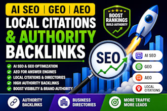 do ai SEO GEO aeo local citations and authority backlinks