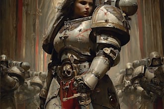 draw you as your favorite space marine chapter 40k warhammer