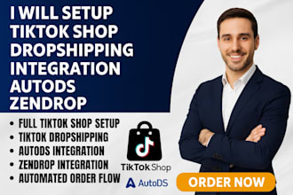 setup tiktok shop dropshipping integration autods zendrop automated fulfilment