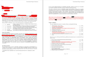 review your geotechnical reports for risk assessment and insurance warranty