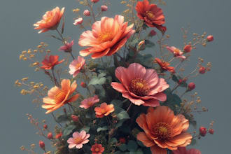 draw detailed botanical illustrations of plants and flowers