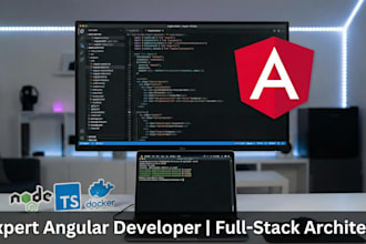 develop a responsive angular dashboard or custom web app