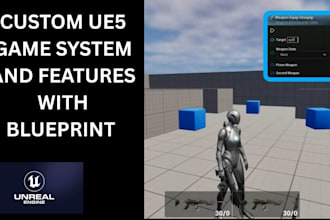 create custom unreal engine 5 game system and gameplay features using blueprint