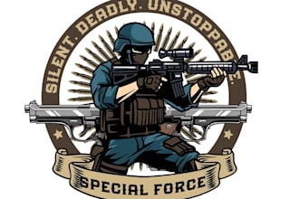 design modern army logo