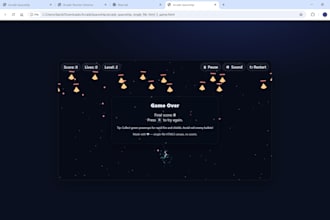 create a simple HTML browser game