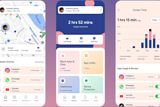 develop ai parent control app, mdm app, school management app, child monitor app