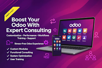 be your certified technical functional consultant for odoo, crm, php laravel dev