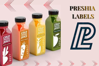 create a custom bottle label for beer, wine, or any product packaging