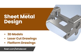 create sheet metal designs, brackets, assemblies, and dxf files