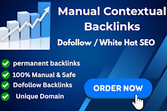 provide manual contextual SEO backlinks with safe dofollow authority links
