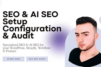 do complete ai SEO setup for your wordpress, shopify, webflow and framer