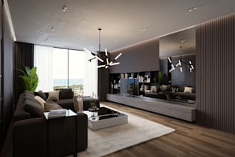 render small interior sketchup model