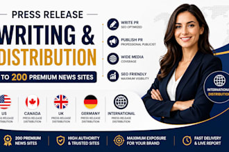 do US press release canada UK press release distribution publish PR publicist