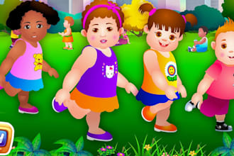 compose and produce kids music nursery rhymes for children