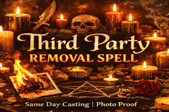 cast powerful third party removal spell, obsession spell, fast love spell,