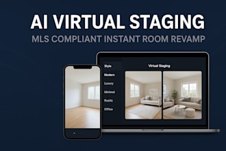build real estate ai virtual staging app, mls compliance instand room revamp