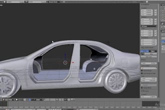 create 3d car modeling for 3d printing and games development