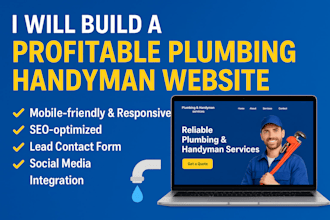 build profitable plumbing handyman website plumber business website plumber site