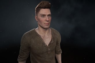 create 3d nsfw character art, sfw metahuman adult animation, full body 3d model