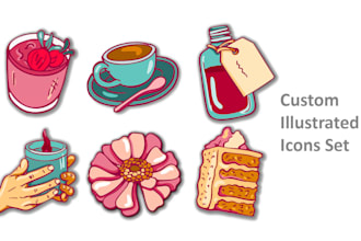 design custom icons for websites, apps and brand identity