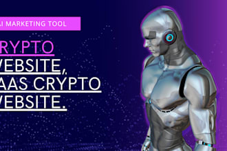 develop ai website, saas crypto website ai powered image website