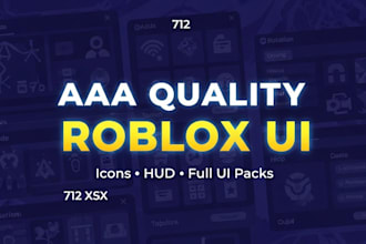 create professional roblox UI, gui design, ui animation script for your game