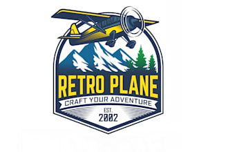 design airline, aviation, pilot or flight academy logo