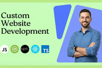 website development as full stack web developer, front end, backend developer