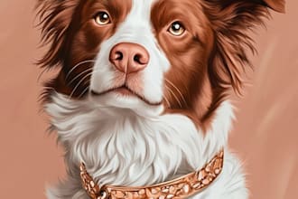 do amazing dog pet portrait