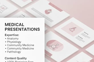 make presentations about medical subjects