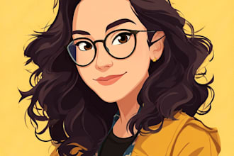 design cute disney cartoon portrait