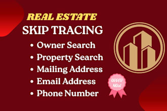 find verified phone numbers and emails through skip tracing