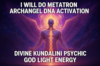 do metatron archangel dna activation, divine kundalini psychic, god light energy