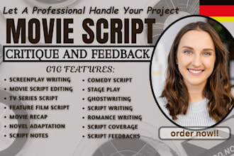 do movie script screenwriting screenplay script coverage script notes, feedback