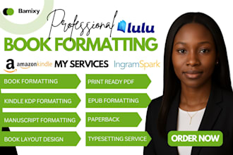 do book formatting paperback KDP layout design kindle and print