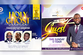 design an outstanding church flyer, event and programs