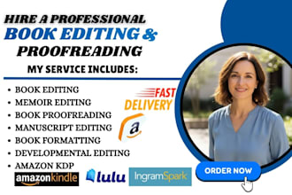 developmental edit, format, proofread children book, memoir editing